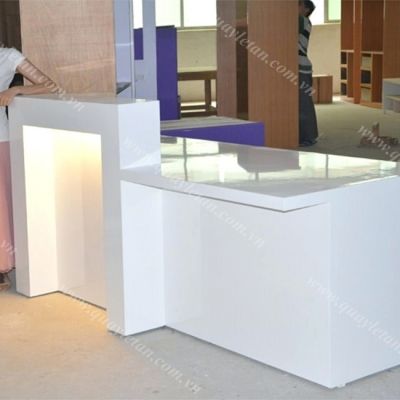 Quầy Lễ Tân Lệch Sơn QLTL S19